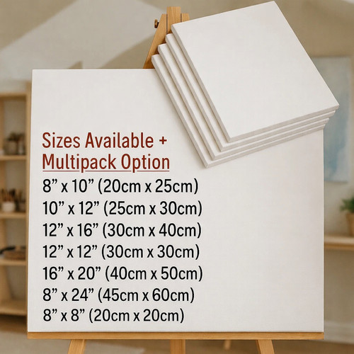 White stretched artist canvas - stretched,