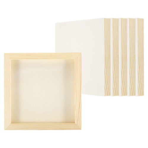 Wood panels board 6pcs - 6"x6", board,