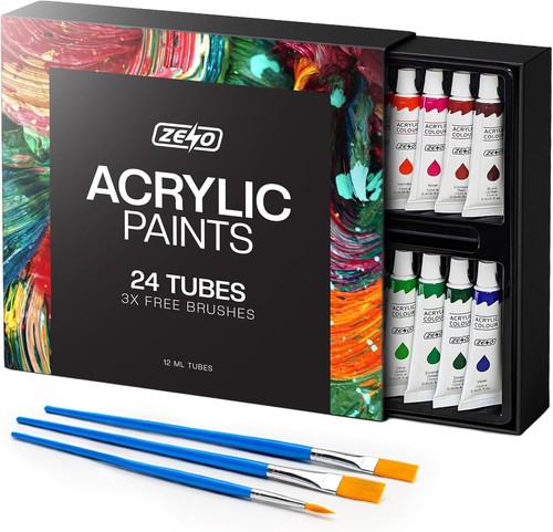 Acrylic paint set tube - set, x