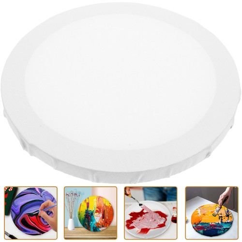Round cotton canvas board - round,