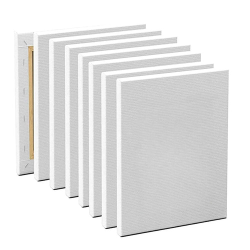 5pcs white stretched artist - stretched,