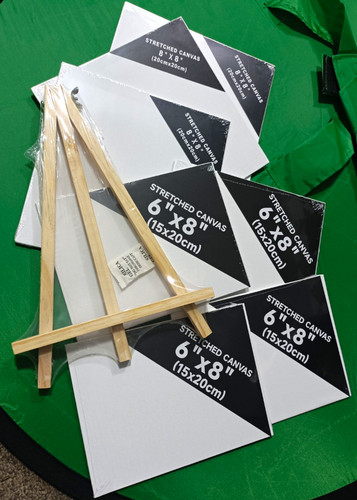 Stretched canvas board - stretched, canvas/board