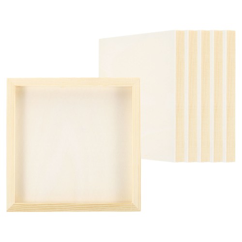 Wood panels board - wood, 6pcs