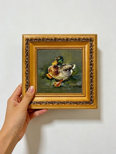 Vintage mallard duck wildlife - mallard,