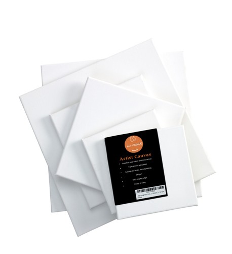 Pack blank canvas boards - 6-pack,