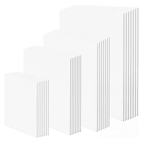 Canvas set white painting - canvas,