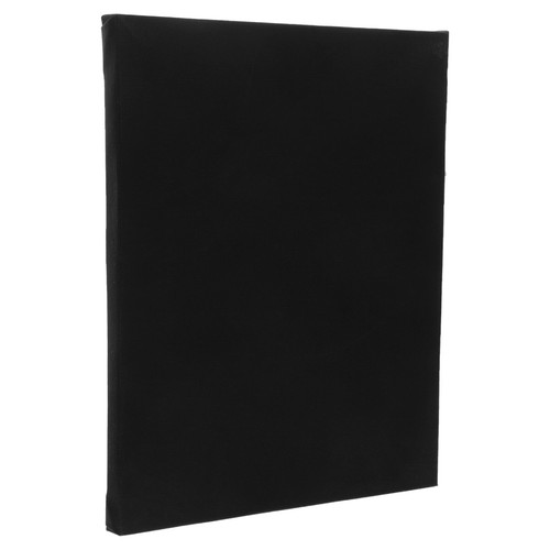 Stretched black canvas panels - black,