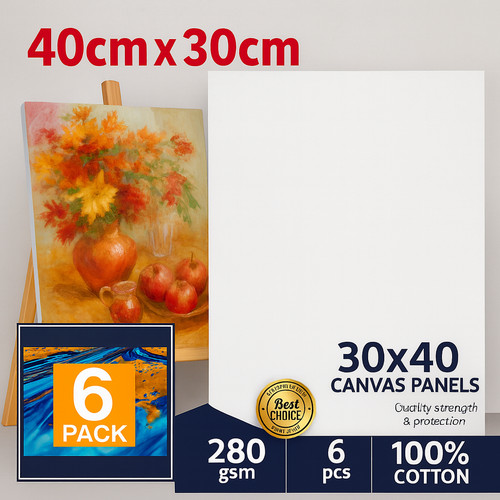6pcs blank canvas board - a3,
